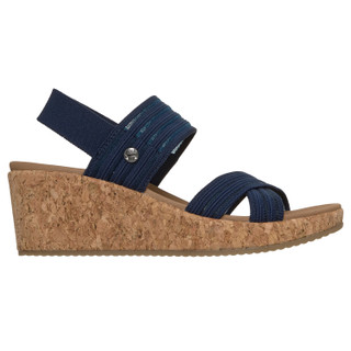 Thumbnail 3: Skechers Womens Arch Fit Beverlee 2.0 Wedge Sandals 