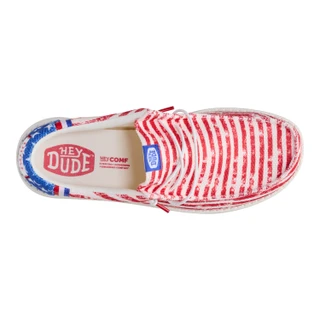 Thumbnail 2: Hey Dude Mens Wally America Casual Shoes 