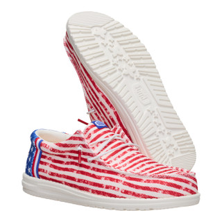 Thumbnail 3: Hey Dude Mens Wally America Casual Shoes 