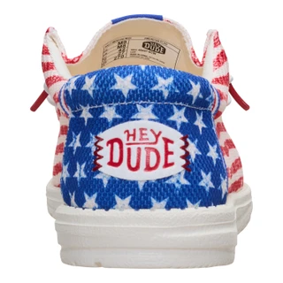 Thumbnail 4: Hey Dude Mens Wally America Casual Shoes 
