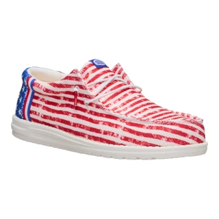Thumbnail 1: Hey Dude Mens Wally America Casual Shoes 