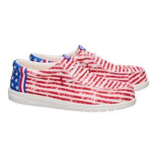 Thumbnail 5: Hey Dude Mens Wally America Casual Shoes 
