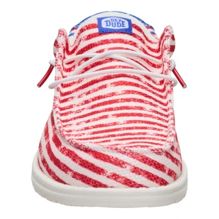 Thumbnail 6: Hey Dude Mens Wally America Casual Shoes 