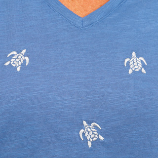 Thumbnail 2: Coral Bay Women's Embroidered Turtle V-Neck Top 