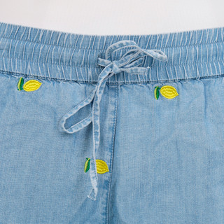 Thumbnail 2: Philosophy Women's Embroidered Tencel Shorts 