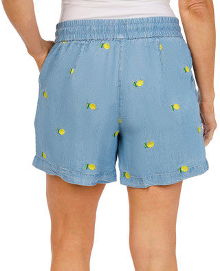 Thumbnail 3: Philosophy Women's Embroidered Tencel Shorts 