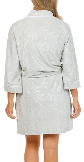 Thumbnail 7: JACLYN Women's Embossed Plush Robe 