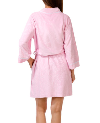 Thumbnail 6: JACLYN Women's Embossed Plush Robe 