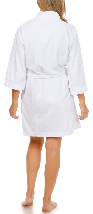 Thumbnail 3: JACLYN Women's Embossed Plush Robe 