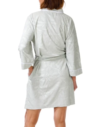 Thumbnail 6: JACLYN Women's Embossed Honey Knit Kimono Robe 