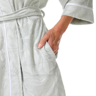 Thumbnail 7: JACLYN Women's Embossed Honey Knit Kimono Robe 