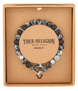 Thumbnail 1: True Religion Men's Simulated Beaded Bracelet  
