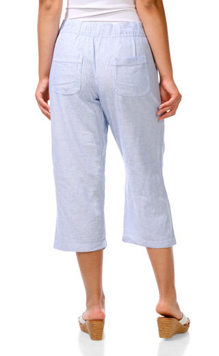 Thumbnail 2: Dash Women's 4 Pocket Linen Capris 