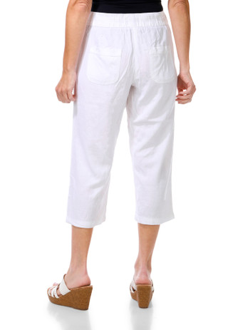 Thumbnail 2: Dash Women's 4 Pocket Linen Capris 
