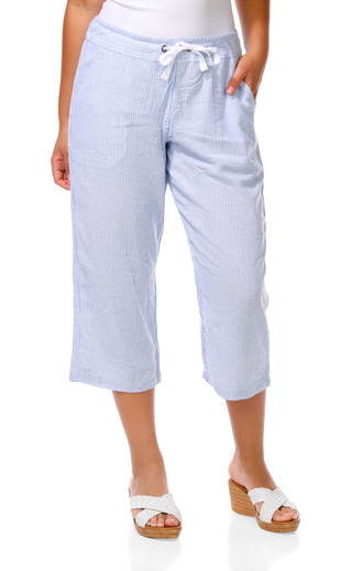 Thumbnail 1: Dash Women's 4 Pocket Linen Capris 