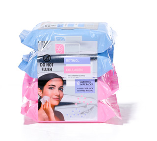 Thumbnail 1: Global Beauty Care 4 Pk Retinol Collagen Cleansing Wipes  