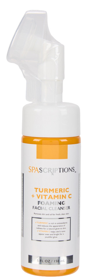 Thumbnail 1: SPASCRIPTIONS 5 oz Turmeric + Vitamin C Foaming Facial Cleanser  