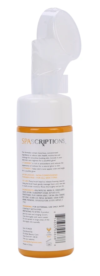 Thumbnail 2: SPASCRIPTIONS 5 oz Turmeric + Vitamin C Foaming Facial Cleanser  