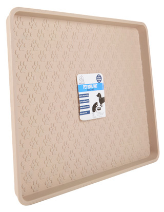 Thumbnail 2: Max & Lucy Non-Slip Paw Print Pet Bowl Mat 
