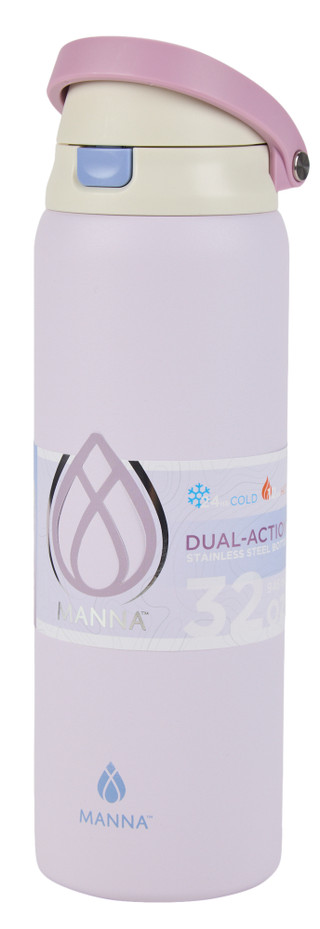 Thumbnail 1: Manna 32 oz Stainless Steel Dual-Action Water Bottle 