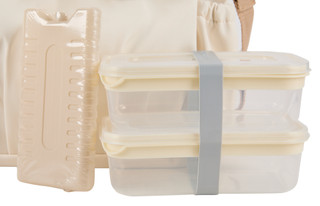 Thumbnail 3: Silver One 7 Pc Insulated Lunch Tote Set with Containers & Ice Pack 