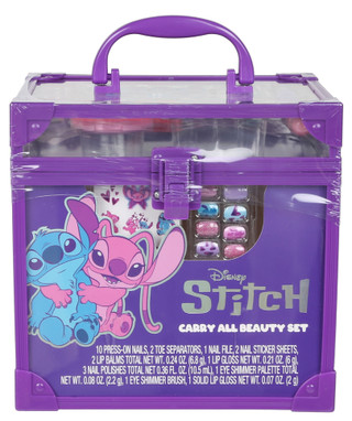 Thumbnail 1: Disney 15 Pc Stitch Carry All Beauty Set with Case 