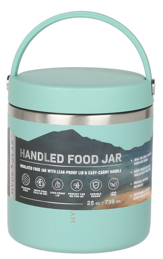 Thumbnail 1: Hydragear 25 oz Insulated Food Storage Jar with Handle 
