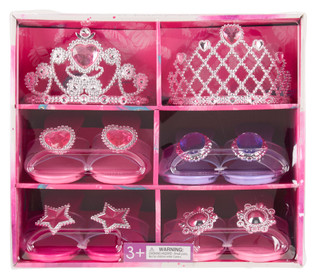 Thumbnail 1: Pretty Little Princess Girls 6 Pc Princess Dress Up Set 