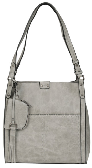 Thumbnail 1: DS Fashion Double Handle 3 Compartment Bag with Coin Purse 