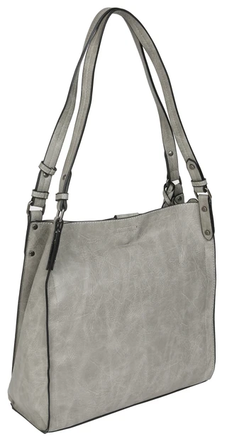 Thumbnail 3: DS Fashion Double Handle 3 Compartment Bag with Coin Purse 