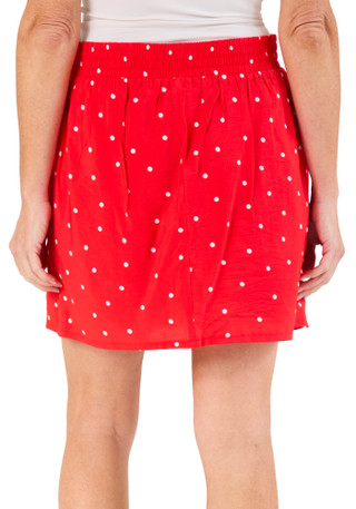 Thumbnail 3: Floral & Ivy Women's Polka Dot Skort with Decorative Tie 