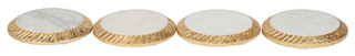 Thumbnail 2: Triboro 4 Pk Handcrafted Marble Coasters in Wooden Caddy 