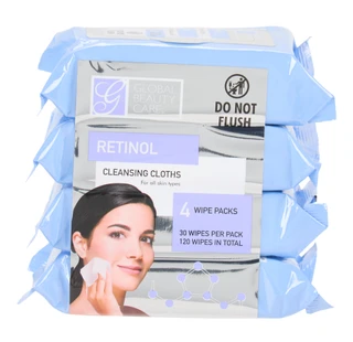 Thumbnail 1: Global Beauty Care 4 Pk Retinol Cleansing Wipes 