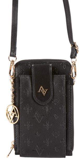 Thumbnail 1: ADRIENNE VITTADINI Crossbody Phone Case with Zippered Compartment & Charm 