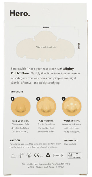 Thumbnail 3: HERO Nose Hydrocolloid Acne Patches – 10 Count 