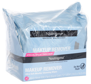 Thumbnail 1: NEUTROGENA Makeup Remover Hydroboost Cleansing Wipes Twin Pack – 50 Count 