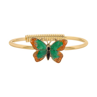 Thumbnail 1: 1928 Jewelry Gold Tone Butterfly Cuff Bracelet 