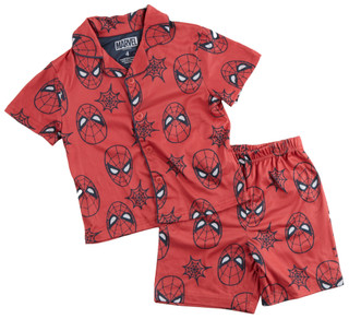 Thumbnail 1: Marvel Little Boys 2 Pc Spider-Man Pajama Shorts Set 