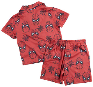 Thumbnail 3: Marvel Little Boys 2 Pc Spider-Man Pajama Shorts Set 