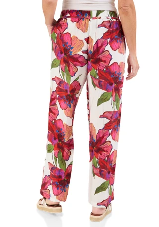 Thumbnail 2: Hope & Harlow Women's Wide Leg Print Pants 