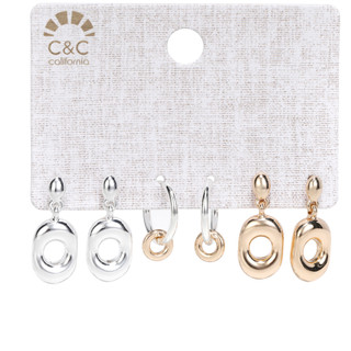 Thumbnail 1: C&C 3 Pk Earrings 