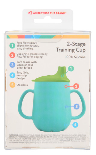 Thumbnail 2: Nuby Baby 2-Stage Silicone Training Cup 