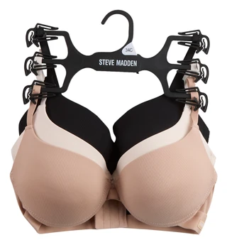 Thumbnail 1: Steve Madden Women's 3 Pk Ribbed Bras 