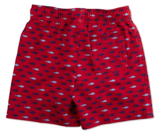 Thumbnail 2: Abercrombie & Fitch Boys Fish Print Swim Shorts 