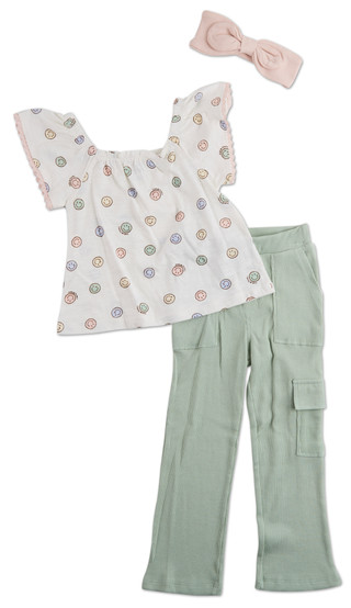 Thumbnail 1: Lucky Brand Little Girls 3 Pc Pants Set 