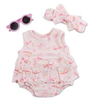 Thumbnail 1: FLORAL THREADS Baby Girls 3 Pc Dress Set  