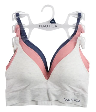 Thumbnail 1: Nautica Women's 3 Pk Seamless Bras 