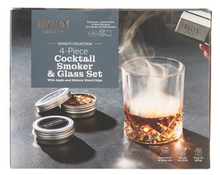 Thumbnail 2: Brooklyn Steel Co. 4 Pc Cocktail Smoker & Glass Set 