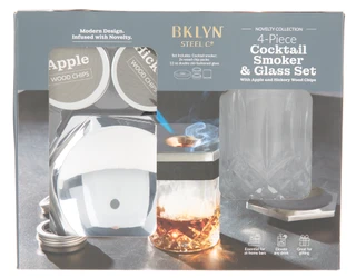 Thumbnail 1: Brooklyn Steel Co. 4 Pc Cocktail Smoker & Glass Set 