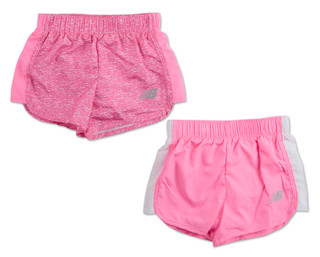 Thumbnail 1: New Balance Little Girls 2 Pk Shorts Set 